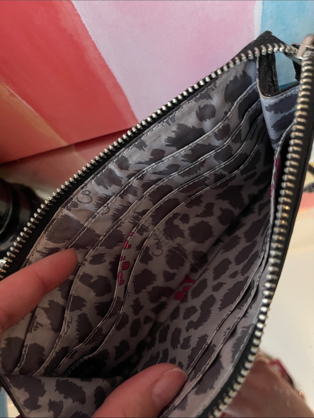 Coach POPPY Y2K Black Patent wristlet - Picture 7 of 10